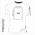 CAMISETA MEIA MANGA ADULTO P/M/G/GG + ESTAMPA FORMATO A4